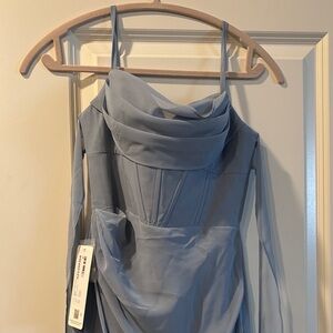 Azazie Light Blue Wedding Dress